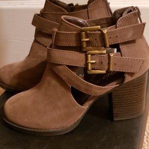 Suede ankle boots